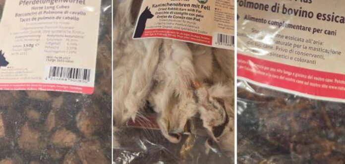 Orecchie di coniglio o polmone di cavallo? Lo snack ‘choc’ per i cani nel cuore di Cortina