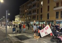 Corteo contro la TAV a Vicenza, cittadini in strada tra amianto, PFAS e terre di scavo Corteo contro la TAV a Vicenza in viale Verona