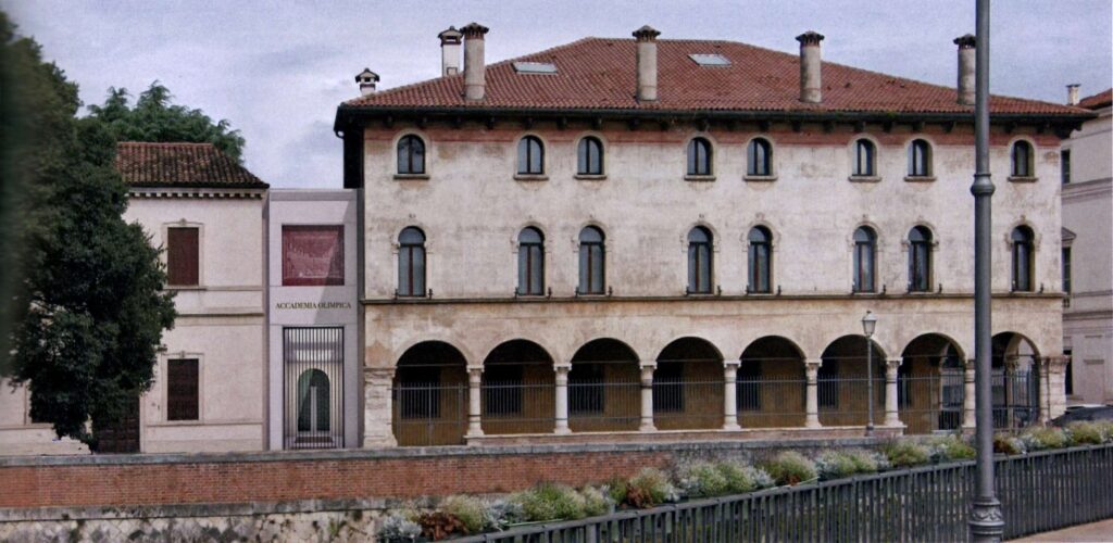 Padiglione del Palazzo Magrè Angaran con accesso MAb Accademia Olimpica (elaborazione)