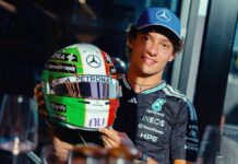 “Pizza, caffè e… Nazionale di calcio”: Antonelli e il casco speciale per Monza (ispirato a Valentino Rossi)