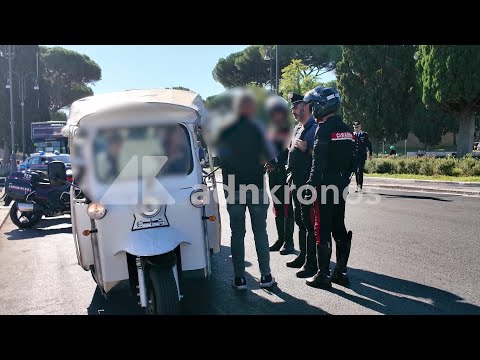 Roma invasa dalle golf car, valanga di multe e patenti ritirate dopo i blitz dei carabinieri – Video