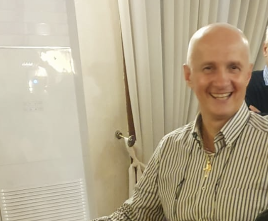 Giovanni Scarpellini alla sua festa di pensionamento