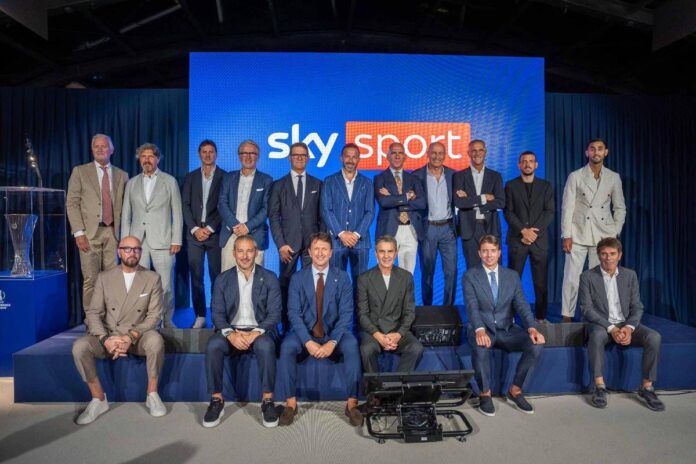 Sky, serata-show per la ‘Notte delle Coppe’, tra gli ospiti Cardinale, Marotta e Carnevali