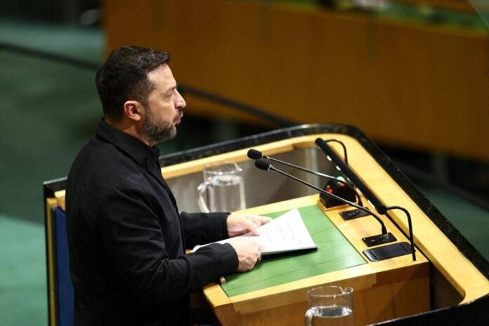 Ucraina, il discorso di Zelensky all’Onu: “Putin va fermato, non sa vivere senza guerra”