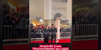 Venezia 83: il coro “Free free Palestine” per i registi del documentario “Naza”