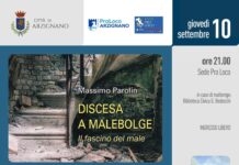 “Discesa a Malebolge” ad Arzignano giovedì 10 settembre: Massimo Parolin presenta alle 21 in pro Loco il capitolo finale della sua trilogia Discesa a Malebolge ad Arzignano