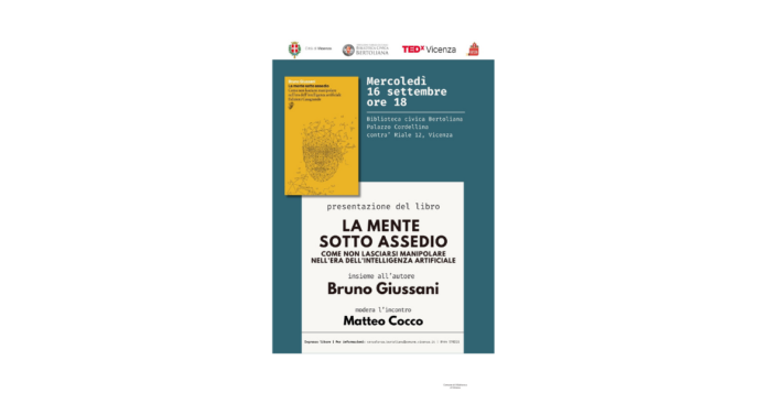 Bruno Giussani presenta La mente sotto assedio in Bertoliana La mente sotto assedio alla Bertoliana con Bruno Giussani