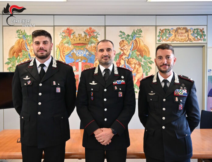 Comando Carabinieri Vicenza, gli ufficiali protagonisti dell'avvicendamento