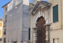 Ex chiesa di Santa Lucia a Thiene, il restauro avanza verso la riapertura della galleria Restauro chiesa Santa Lucia Thiene, il cantiere sulla facciata