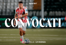 Virtus Entella-L.R. Vicenza, Gallo convoca 25 biancorossi per la trasferta di Chiavari Virtus Entella-L.R. Vicenza, i convocati biancorossi