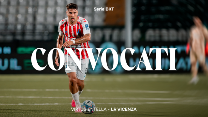Convocati per Virtus Entella-L.R. Vicenza Virtus Entella-L.R. Vicenza, i convocati biancorossi