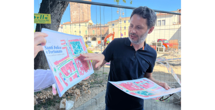 Nuova viabilità piazzale De Gasperi illustrata al cantiere