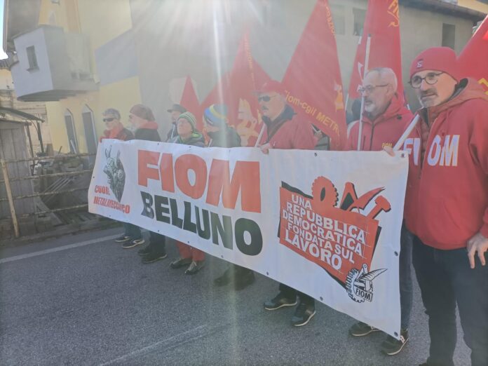Fiom Belluno e la vertenza Epta Limana Licenziamento Epta Limana, rappresentanti della Fiom Belluno