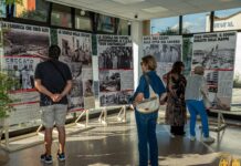 Mostra Alte Ceccato prorogata: nuove aperture il 26 e 27 settembre a Montecchio Maggiore Mostra Alte Ceccato, visitatori davanti ai pannelli storici