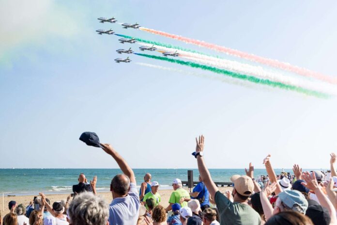 Frecce Tricolori allo Jesolo Air Show 2026 Jesolo Air Show 2026 con le Frecce Tricolori sulla spiaggia