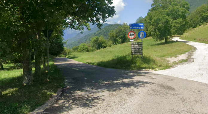 Strada del Prà Lungo tra Schio e Torrebelvicino lavori sulla strada del Prà Lungo
