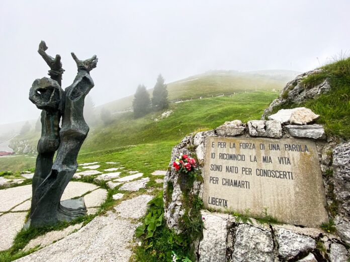 Memoriale della Resistenza sul Monte Grappa Justus Friedrichs tra Bassano e Amburgo, memoria sul Monte Grappa