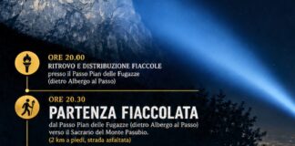 Pasubio illuminato da Monte Berico: un raggio di pace per i due anniversari Raggio di luce sul Pasubio e programma della fiaccolata