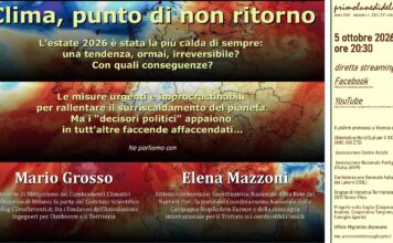 Clima, punto di non ritorno? A Vicenza confronto online con Mario Grosso ed Elena Mazzoni punto di non ritorno