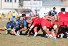 Rangers Rugby Vicenza travolge Mogliano 55-12 e parte al comando in Coppa Italia Rangers Rugby Vicenza in mischia nella vittoria di Coppa Italia a Mogliano