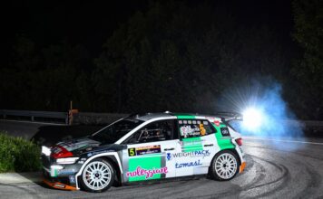 Rally Città di Schio, Nucita chiude al comando la prima giornata davanti a Trentin Rally Città di Schio, Andrea Nucita in prova