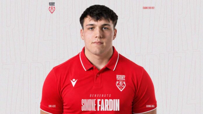 Simone Fardin nuovo giocatore della Rangers Rugby Vicenza Simone Fardin alla Rangers Rugby Vicenza