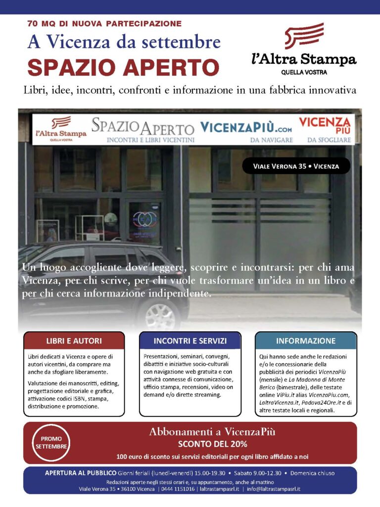 Lo spazio aperto di VicenzaPiù e di L'altra stampa srl