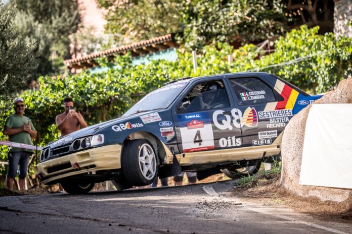 Team Bassano al Rally Due Valli Historic Team Bassano al Due Valli con la Ford Sierra Cosworth