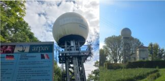 Radar Arpav rinnovati a Teolo e Concordia: immagini online e copertura fino a 200 chilometri Radar Arpav di Teolo e Concordia Sagittaria, impianti meteorologici