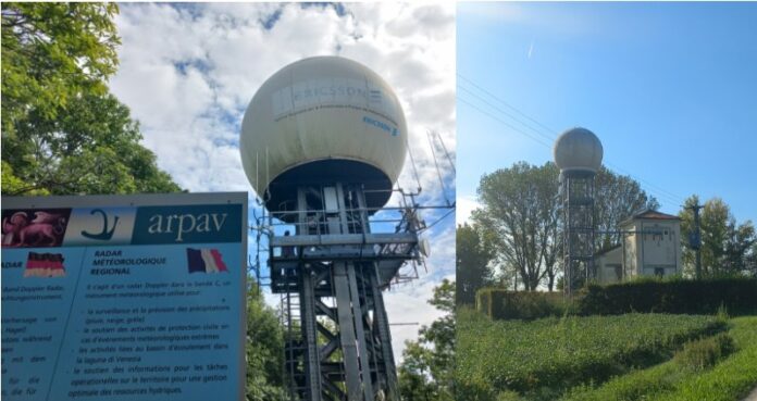 I radar meteorologici Arpav di Teolo e Concordia Sagittaria Radar Arpav di Teolo e Concordia Sagittaria, impianti meteorologici