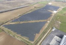Trissino, Magis inaugura il parco solare sull’ex cava: sabato visite aperte ai cittadini Impianto fotovoltaico di Trissino visto dall'alto, fotografia fornita da Magis