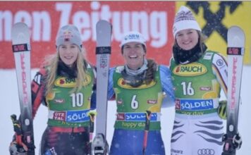 Asja Zenere quinta a Sölden: la bassanese rimonta undici posizioni nel gigante Podio del gigante femminile di Sölden con Lara Colturi, Paula Moltzan ed Emma Aicher