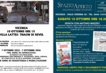 Antonio Mazzeo a Vicenza il 10 ottobre: alle 15 incontro a Villa Lattes e alle 18.30 doppia sessione a Spazio Aperto. Antonio Mazzeo a Vicenza il 10 ottobre