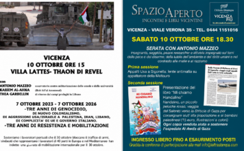 Antonio Mazzeo a Vicenza il 10 ottobre: alle 15 incontro a Villa Lattes e alle 18.30 doppia sessione a Spazio Aperto. Antonio Mazzeo a Vicenza il 10 ottobre