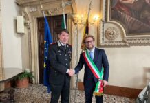 Vicenza, il generale Ettore Bramato a Palazzo Trissino: incontro con il sindaco Possamai Bramato e Possamai