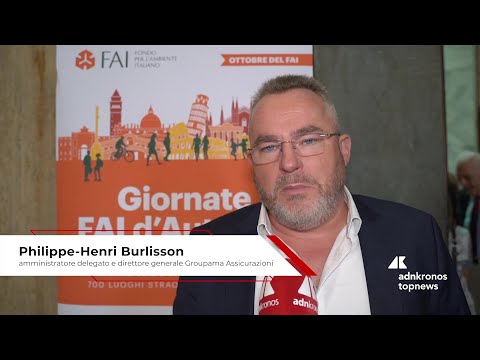Cultura: Burlisson (Groupama), ‘Con il Fai condividiamo un obiettivo comune, la protezione del