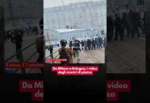 Da Milano a Bologna, i video degli scontri di piazza