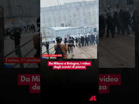Da Milano a Bologna, i video degli scontri di piazza