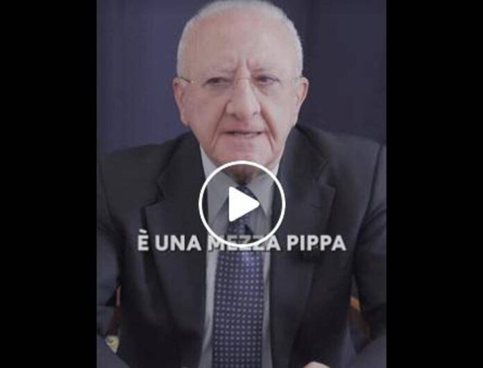 De Luca e la scarcerazione di Siher: “Siamo passati da Che Guevara a Youssef, emaciato con baffetti a coda di topo”