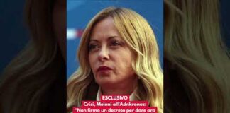 ESCLUSIVO, Meloni all’Adnkronos: “Non firmo un decreto per dare un miliardo di euro ai magistrati”