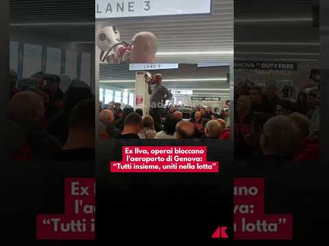 Ex Ilva, operai bloccano l’aeroporto di Genova: “Tutti insieme, uniti nella lotta”