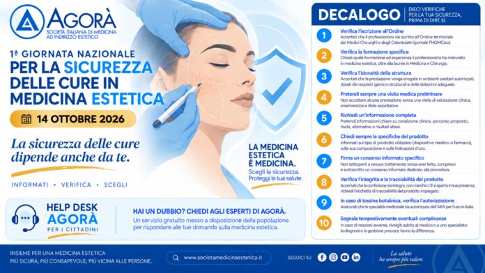 Giornata sicurezza cure in medicina estetica, Cavallini (Agorà): “E’ atto medico”