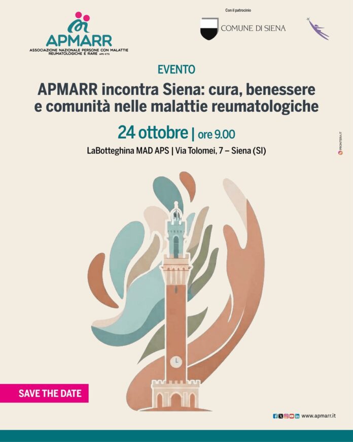 Malattie reumatologiche, a Siena un incontro su cura e benessere