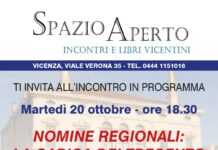 Spazio Aperto, il 20 ottobre alle 18.30 “Nomine regionali: la carica dei trecento” con Renzo Mazzaro, modera Luca Pozza Renzo Mazzaro e la carica dei 300 in Regione Veneto