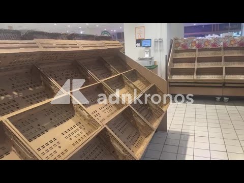 Sciopero autotrasportatori: gli scaffali vuoti in un supermercato a Palermo – Video
