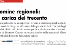 Spazio Aperto, il 20 ottobre alle 18.30 “Nomine regionali: la carica dei trecento” con Renzo Mazzaro, modera Luca Pozza Incontro sulle nomine regionali del Veneto con Renzo Mazzaro a Spazio Aperto il 20 ottobre