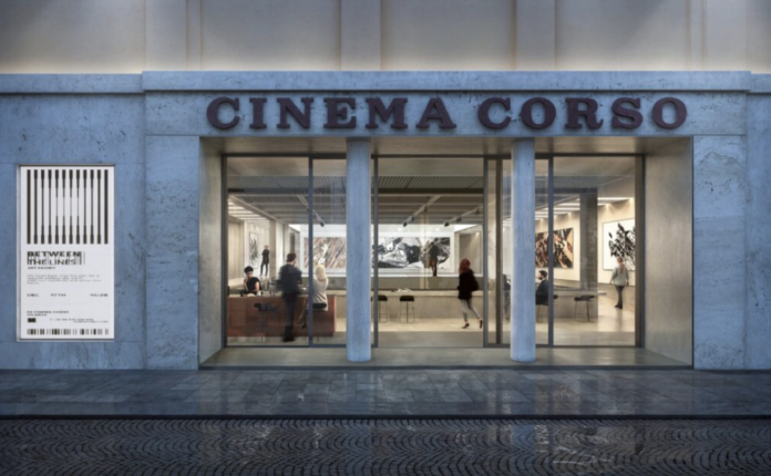 Fondazione Corso a Vicenza, un rendering dell'ingresso Fondazione Corso a Vicenza, un rendering dell'ingresso