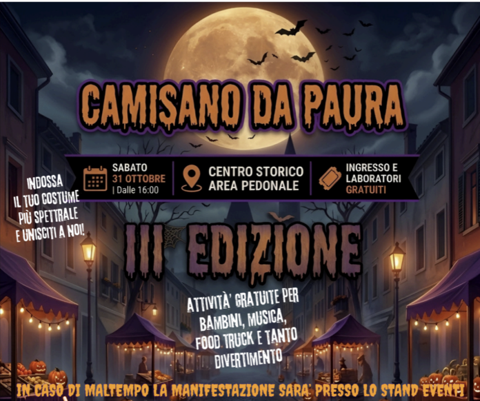 Camisano da Paura 2026: programma di Halloween