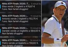 Sinner salta le Atp Finals, i tifosi… rivendono i biglietti: “No Jannik, no tennis”