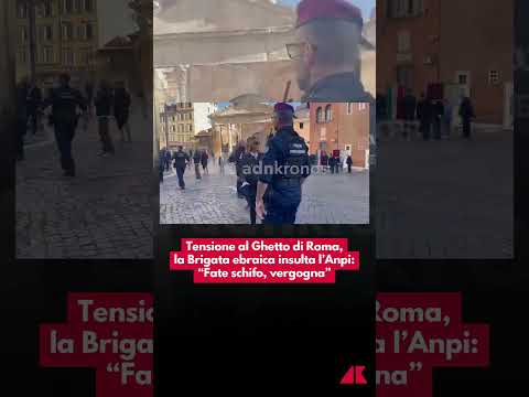 Tensione al Ghetto di Roma, la Brigata ebraica insulta l’Anpi: “Fate schifo, vergogna”